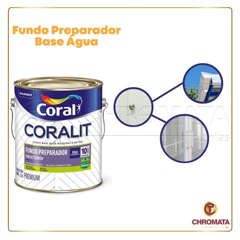 Coralit Fundo Preparador Balance Para Madeira Chromata Tintas