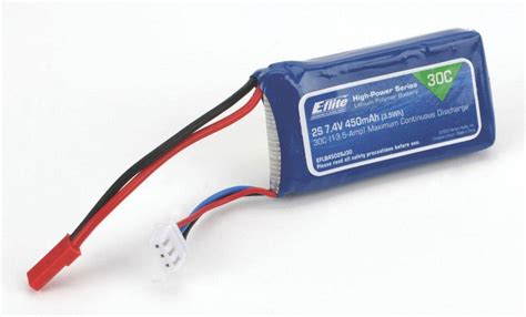 450mAh 2S 7 4V 30C LiPo 18AWG JST Se Priser Nu