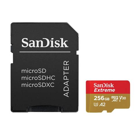 Cartão De Memória 256GB Sandisk Extreme Microsdxc KaBuM