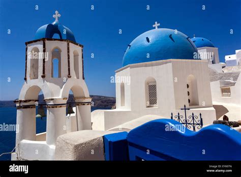 Blue White Church Oia Village Hi Res Stock Photography And Images Alamy