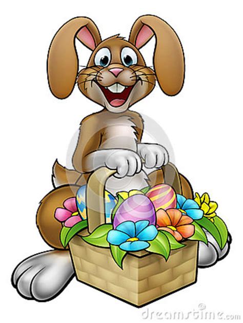 Easter Bunny Cartoon Character Stock Vector Illustration Of Cute