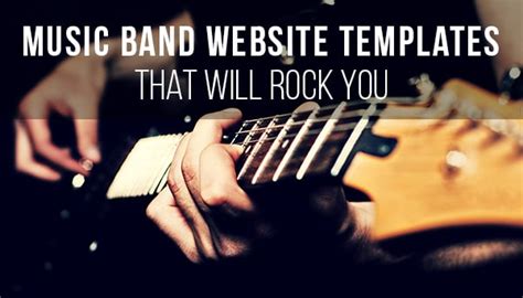 Music Band Website Templates that Will Rock You