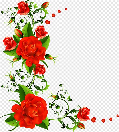 T L Chargement Gratuit Fleurs P Tales Rouges Fleur De Rose Bordure