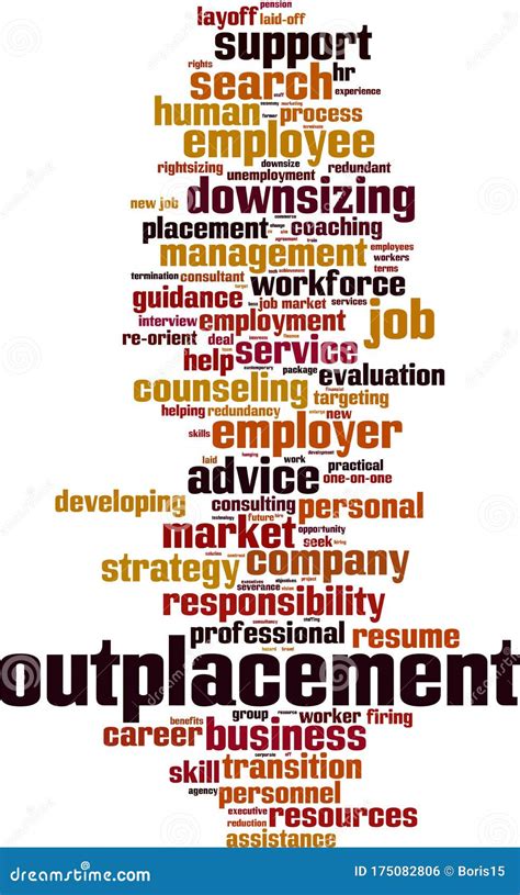 Outplacement Word Cloud Stock Vector Illustration Of Market