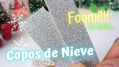 Snowflakes en Foami fáciles de hacer sin moldes Copos de Nieve Adornos