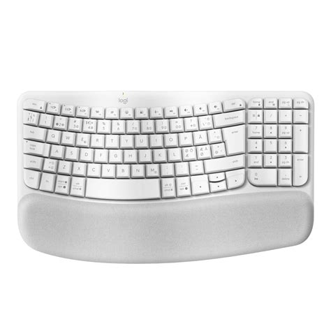 Teclado Logitech Wave Keys Ergonómico Inalámbrico Blanco Mega