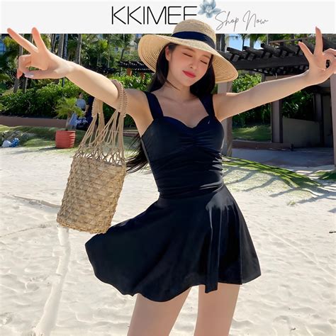 KKimee 現貨低胸 平口褲胸前抓皺SA 泳裝 泳衣 二件裝比基尼 遊泳衣 bikini XL 大尺碼 蝦皮購物