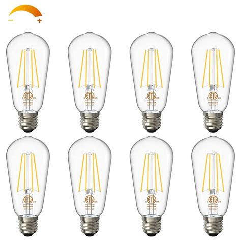 Volxon Dimmable Vintage Led Edison Bulbs W Equivalent Warm White