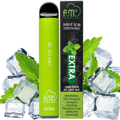 Vaper Descartável Fume Extra Mint Ice 1500 Puffs No Paraguai