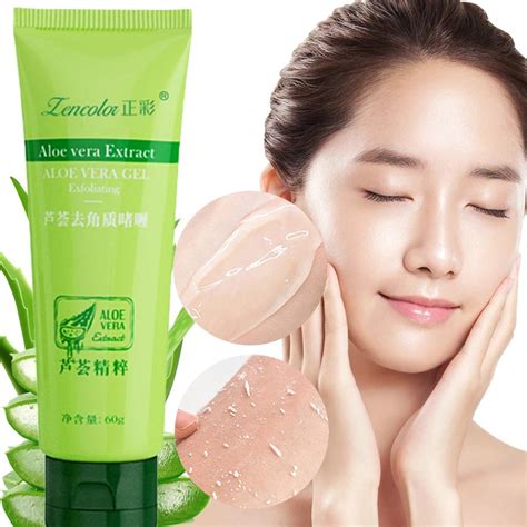 Zencolor Aloe Vera Exfoliating Gel Deep Cleansing Exfoliant Facial Body Exfoliator Gel Improves