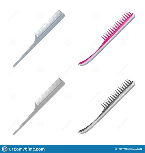 Vector Design Of Brush And Hair Logo Set Of Brush And Hairbrush Vector