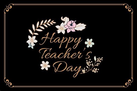 Premium Vector Happy Teachers Day Lettering Vector Illustration