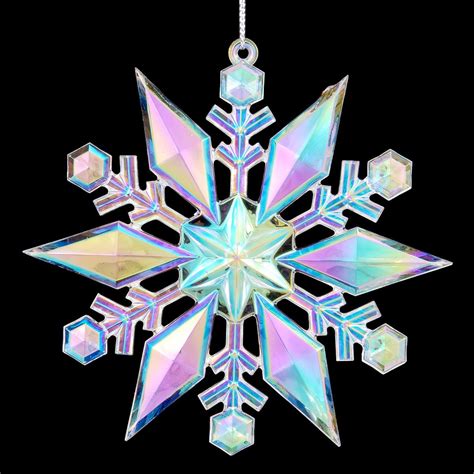 4 5 Inch Iridescent Acrylic Snowflake