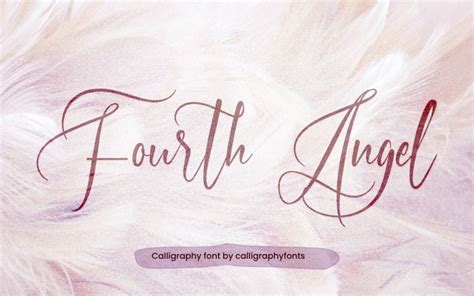 Fourth Angel Stunning Calligraphy Font Templatemonster