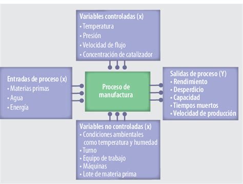 Figura Proceso Esquemático Mostrando Entradas De Proceso Variables De