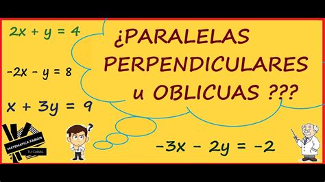 C Mo Saber Si Las Rectas Son Paralelas Perpendiculares U Oblicuas Paso