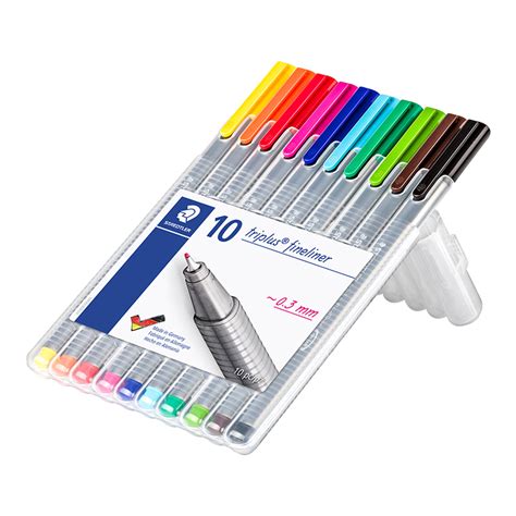 Fineliners Set Staedtler Triplus Fineliner Mm Colors Officeday