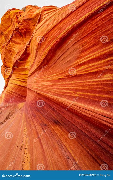 The Wave Sandstone Formation in Arizona Stock Photo - Image of space ...