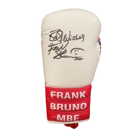 Frank Bruno Signed Boxing Glove Boxing Memorabilia