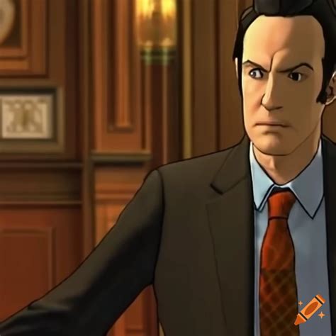 Saul Goodman In An Ace Attorney Game In Game Screenshot On Craiyon