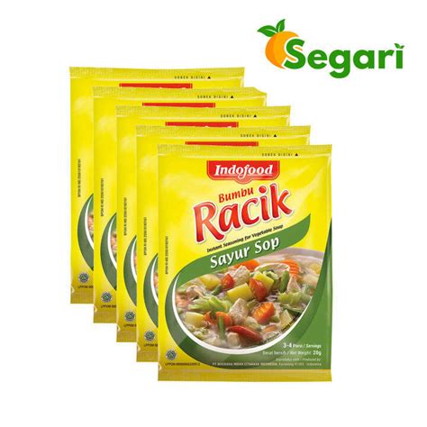 Bumbu Racik Sayur Sop Indofood 20 Gr Bundle Isi 5 Lazada Indonesia