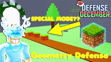 Roblox Geometry Defense SPECIAL MODES Defense December YouTube