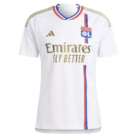 Camisa Lyon Home 23 24 Torcedor Adidas Masculina Branca