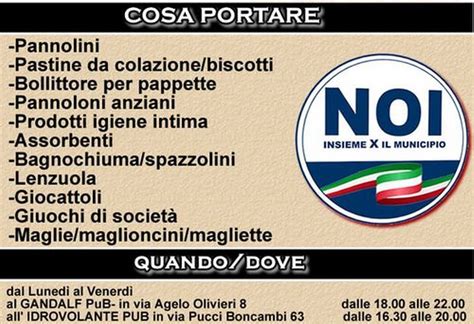 Municipio X Noi Parte La Raccolta Solidale A Favore Dell Emilia Romagna