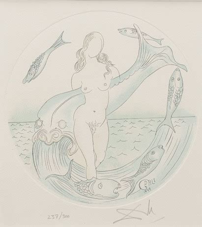 SALVADOR DALI Ur Zodiaken färgetsning signerad och numrerad 237