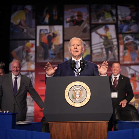 Its Time To Finish The Job Biden Tells Union Workers As He Starts