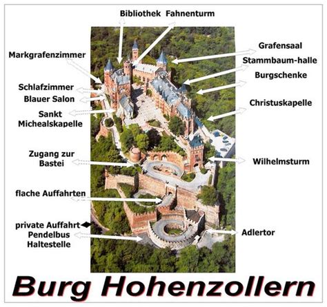 Hohenzollern Castle Map