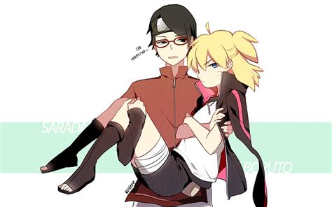 Hd Wallpaper Anime Boruto Boruto Uzumaki Sarada Uchiha Wallpaper