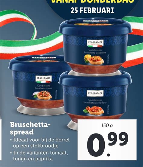 Bruschetta Spread G Aanbieding Bij Lidl