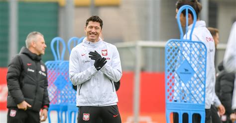 Trening Reprezentacji Polski Robert Lewandowski Ukarany