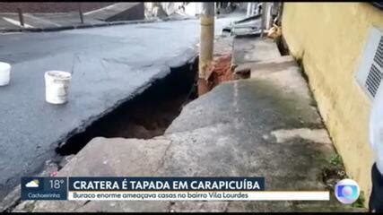 Cratera Tapada Em Rua De Carapicu Ba Na Grande Sp S O Paulo G