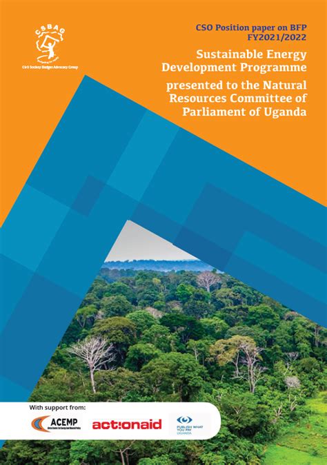 Cso Position Paper On The Sustainable Energy Development Programme Nbfp