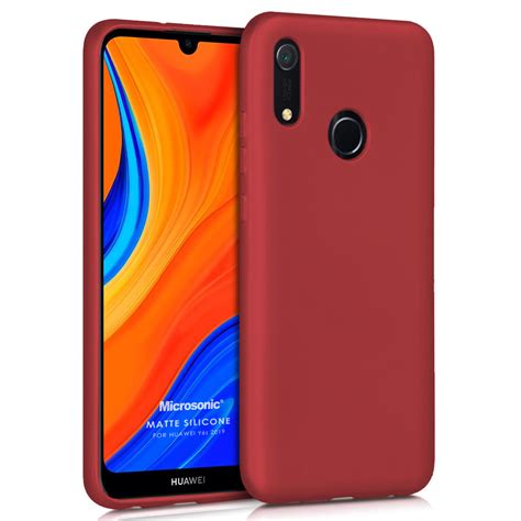 Microsonic Matte Silicone Huawei Y6s 2019 Kılıf Kırmızı DeltaIthalat