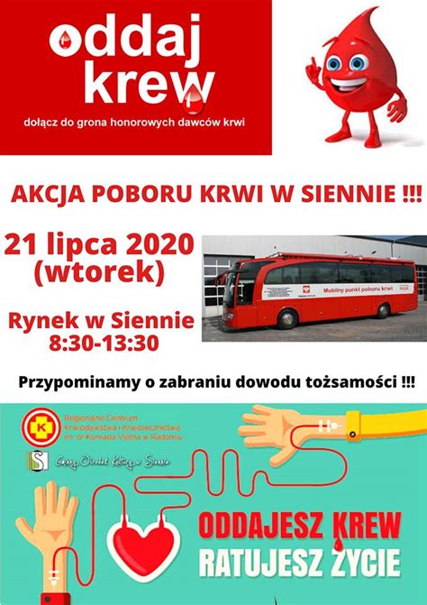 Akcja Poboru Krwi W Siennie MojeLipsko Info