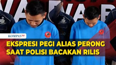 Ekspresi Pegi Tersangka Kasus Vina Saat Polisi Bacakan Rilis Tertunduk