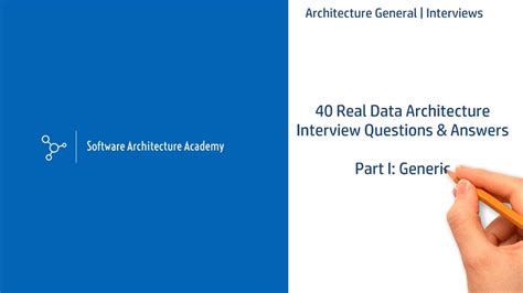 Real Data Architect Interview Questions Answers Part I Youtube