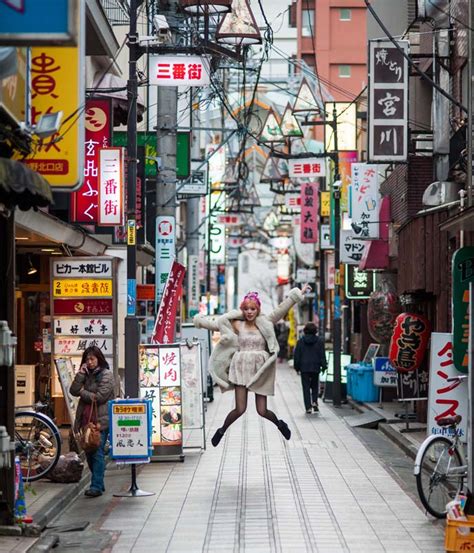 Jpop Fruits fashion: street style magazine modeling in Tokyo. Nakano Broadway neighborhood.