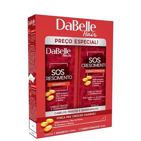 Kit Shampoo Condicionador Dabelle Sos Crescimento Ml Bemol Farma