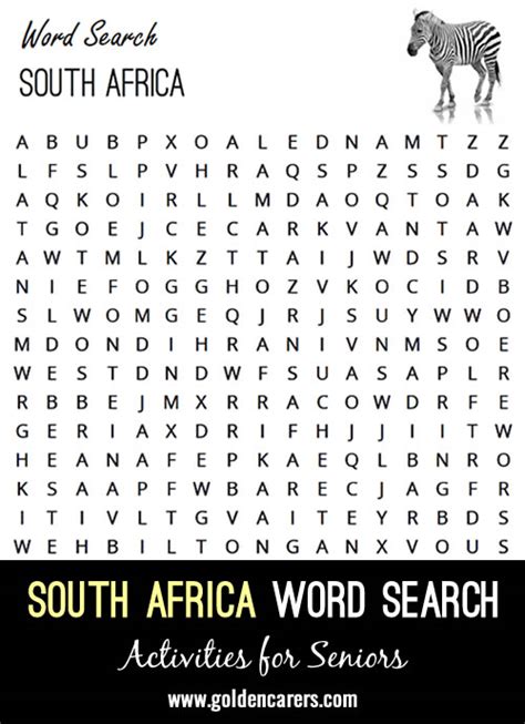 Word Search Activity Ideas For Seniors The Elderly