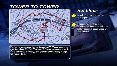 Midtown Madness Xemu Tower To Tower Paris Checkpoint Widescreen