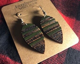 Woodburn Earrings Etsy