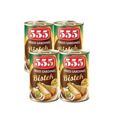 555 Fried Sardines Bistek 155g X 4 Lazada Ph