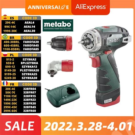 Metabo Elektrikli Tornavida Elektrikli Ev Aletleri Powermaxx BS H Zl