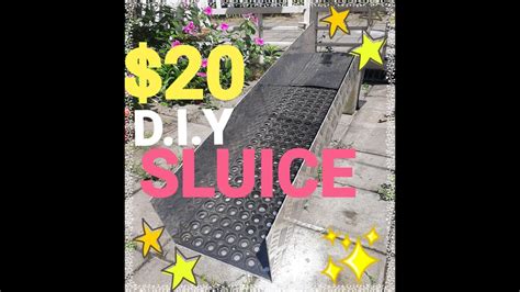 Homemade Sluice Box Diagram