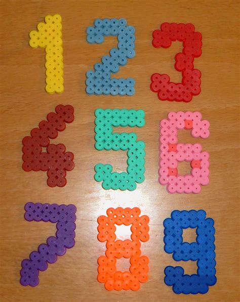 My Own Set Of HAMA Beads Numbers For My 2Y Old Son Perler Crafts