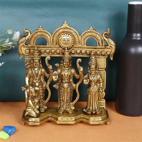 Buy ARTVARKO Brass Ram Darbar Statue Shree Ram Ji Sita Laxman Hanuman